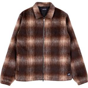 Santa Cruz Мъжко поларено яке Santa Cruz Hideout Jacket Fleece jacket - Brown Check (005-6466-0113)