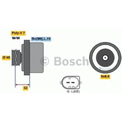 BOSCH Alternátor BO 0986041750