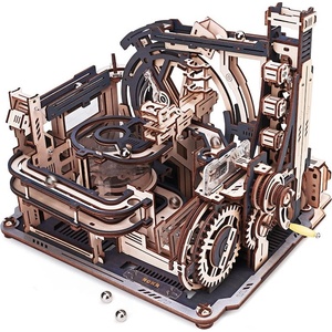 Robotime Дървен 3D пъзел Robo Time от 472 части - Мраморен космодрум (LGC01)