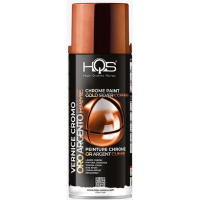 HQS farba v spreji chrómový efekt 400 ml meď