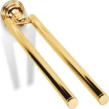 DECOR WALTHER Закачалка на релса за кърпи Decor Walther Classic вертикални двойна злато (0511120)