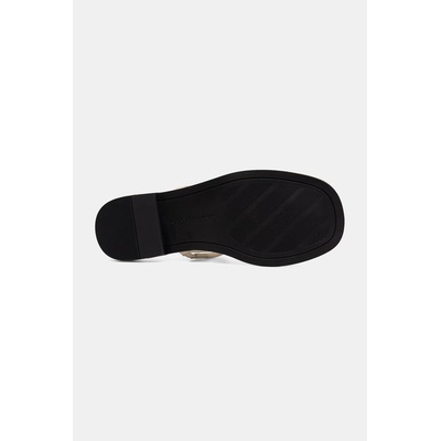 Tommy Hilfiger сандали дамски от кожа GOLD HEEL DRESSY SANDAL (FW0FW09124)