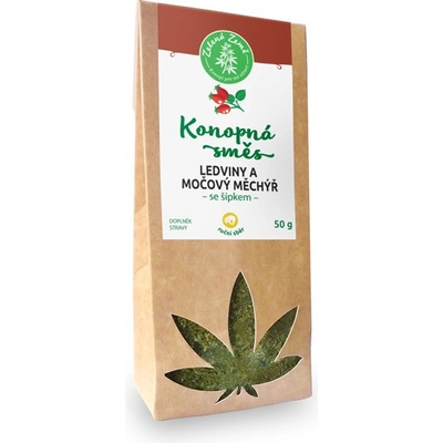 Zelená Země Konopná směs Ledviny a močový měchýř 50 g