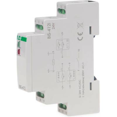 BIS-412-LED/24 - Skupinové (hotelové) impulzné relé, 24V, 16A (160A/20ms), 1x NO