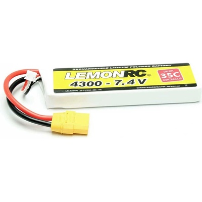 LemonRC 15756 akupack Li-Pol (modelářství), 7.4 V, 4300 mAh, články 2, 35 C, Softcase, XT90 – Zbozi.Blesk.cz
