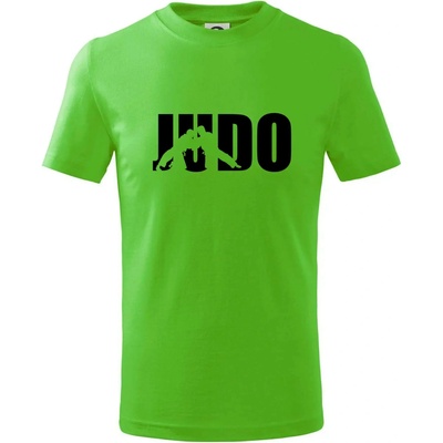 Judo Nápis tričko detské Apple Green