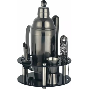 KLAUSBERG Комплект шейкър с аксесоари Klausberg KB 7581, 10 бр, Стойка, 720 мл, Графит (9999KB7581) - topmarket