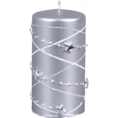 Ceramicus GIRLANDA VÁLEC vánoční d7x14cm stříbrná