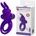 Двоен пенис пръстен с вибрации, зайче - Vibrant Penis Ring Purple 3 (DEBRA01393)