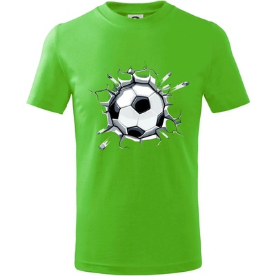 Futbalová lopta v triku tričko detské Apple Green