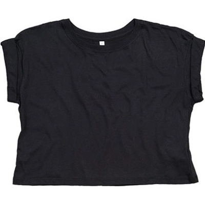 Mantis Dámsky crop top z organickej bavlny P96 Black