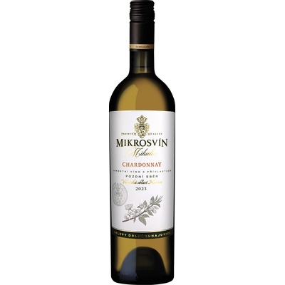 Mikrosvín Chardonnay pozdní sběr 2023 14% 0,75 l (čistá fľaša)
