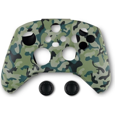 Spartan Gear Controller Silicon Skin Cover and Thumb Grips - Green Camo XONE, XSX