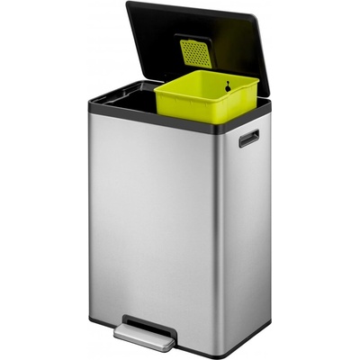 EKO-Europe EKO Кош за разделно събиране, с педал ECOCASA II- 2х30 л - мат (EKO 913860- Matt s/s)