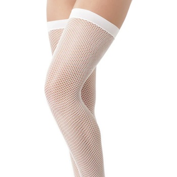 Rimba Бели мрежести секси чорапи