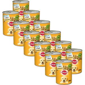 PEDIGREE консерва с пилешко в желе за кученца 12 x 400г