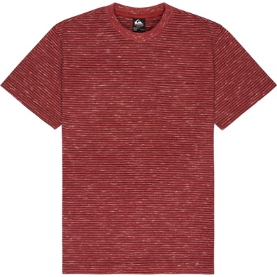 Quiksilver Мъжка тениска Quiksilver Lopaz Striped S/S Pocket T-shirt - Burnt Russet Lopaz Stripes (216-8985-0112)