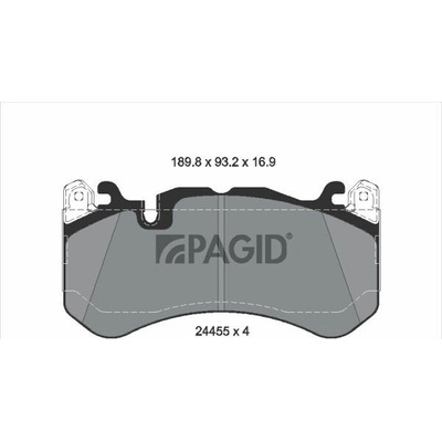 Sada brzdových platničiek kotúčovej brzdy PAGID T2629N