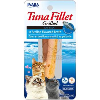 INABA Cat Grilled Tuna Fillet - в сос с вкус на пектен 15 г