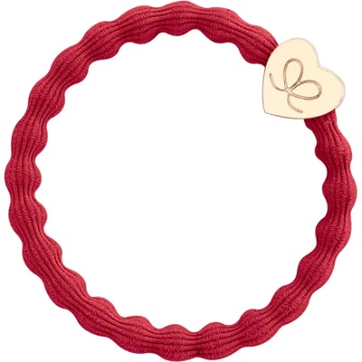 By Eloise London Gold Heart Ластик за коса за жени цвят Cherry Red
