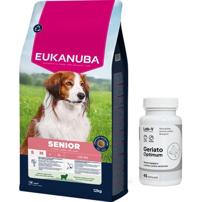 Eukanuba Mature & Senior Small & Medium Breeds Lamb & Rice 12 kg