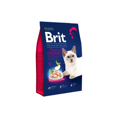 Brit Premium by Nature Cat Sterilized Chicken - с пилешко месо и дробчета, за кастрирани котки