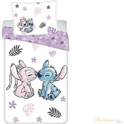 Jerry Fabrics Povlečení Lilo a Stitch White 140x200 70x90 – Zboží Mobilmania