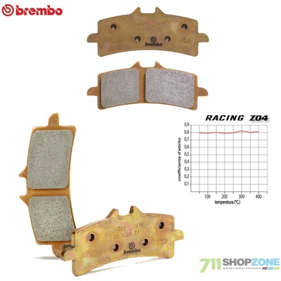 Brembo racing brzdové platničky Z04 sintered Husqvarna FS450 racing