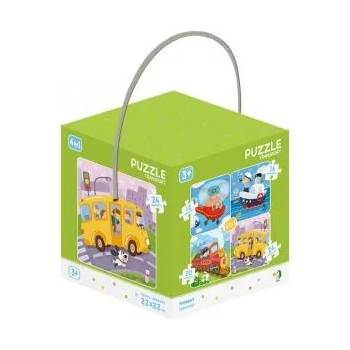 Image 1 of dodo - Комплект от 4 пъзела - Превозни средства (300132)