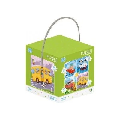 dodo - Комплект от 4 пъзела - Превозни средства (300132)