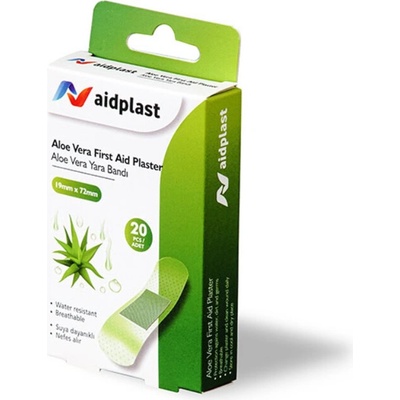 Aidplast priehĺadná náplasť s Aloe 1,9 x 7,2 cm 20 ks