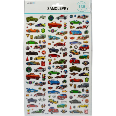 Sparkys samolepky pretekárske autá 100 ks