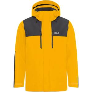 Jack Wolfskin Мъжко водоустойчиво яке Jack Wolfskin Jasper Pro 2L Jacket Waterproof jacket - Burly Yellow JW (002-4087-0111)