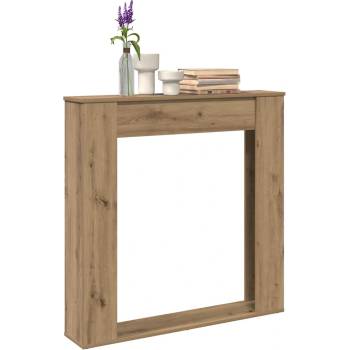 vidaXL Облицовка за камина дъб артизан 100x20x100 см инженерно дърво (854579)