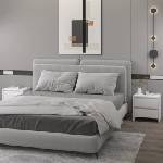 vidaXL Нощни шкафчета, 2 бр, бели, 45x34, 5x44, 5 см, инженерно дърво (809846)