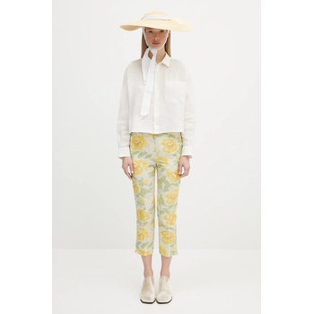 Kenzo Панталон Kenzo в жълто със стандартна кройка, с висока талия FF52PA0939O1.01 (FF52PA0939O1.01)