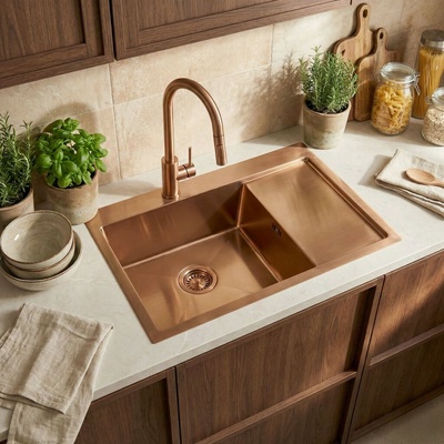 REA FIN BRUSH COPPER