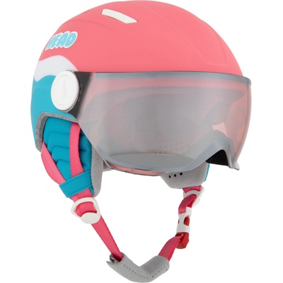 HEAD Детска ски каска HEAD Maja Visor pink/blue/silver red
