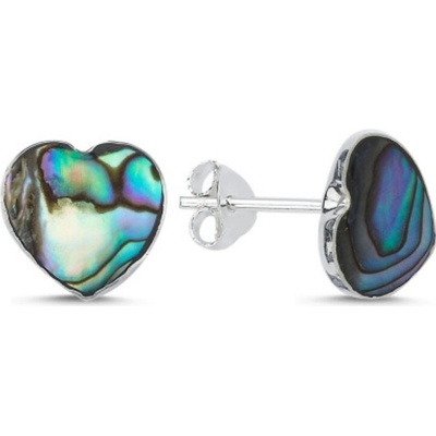 Olivie strieborné náušnice ABALONE 8433