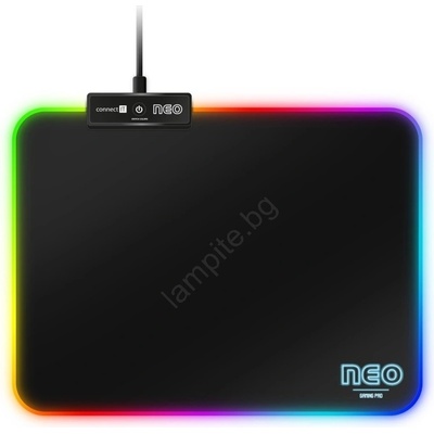 CONNECT IT CMP-3100-SM - LED RGB геймърска подложка за мишка 32x24, 5 см черна (TD0058)