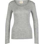Engel Дамско копринено термобельо Engel Women's Undershirt L/S Merino base layer - Light Grey Melange - размер 42/44 (EU) (114-0634-0713)
