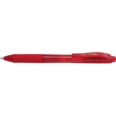 Pentel Гел за писане с ролер PENTEL EnerGelX 0, 35 мм, екологичен, червен (BL107-BX)