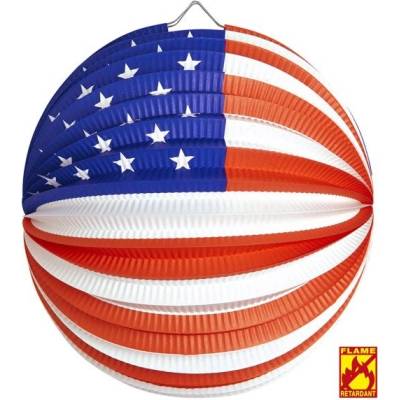 Widmann PAPÍROVÝ LAMPION USA AMERIKA 25 CM
