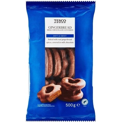 Tesco Perníky v mliečnej čokoláde 500 g