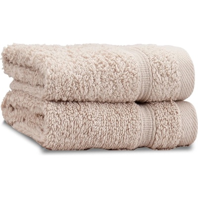 Catherine Lansfield Бежови памучни кърпи в комплект от 2 бр. от тери 30x30 cm Zero Twist - Catherine Lansfield (TW/42260/W/FC2/NT)