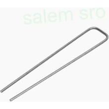 Záhradná kovová spona U 15cm x 3cm 100ks/bal