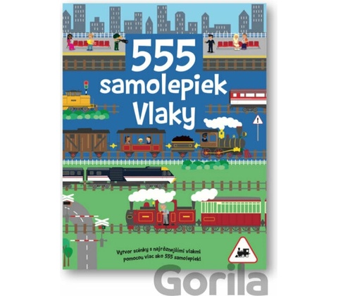 555 samolepiek Vlaky
