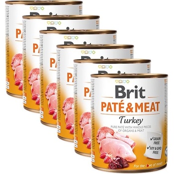 Brit Консерва Brit Paté & Meat Турция 6 x 800 г