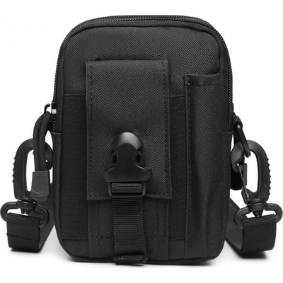 KONO casual malá crossbody taška čierna