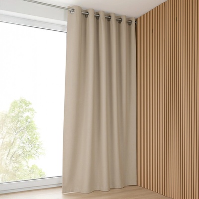 Takoy Blackout záves 140x250 s krúžkami pieskový-HT-00479 | 140 x 250 cm